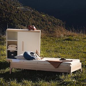 Cama-sofá júnior KERA fresno pie Pure