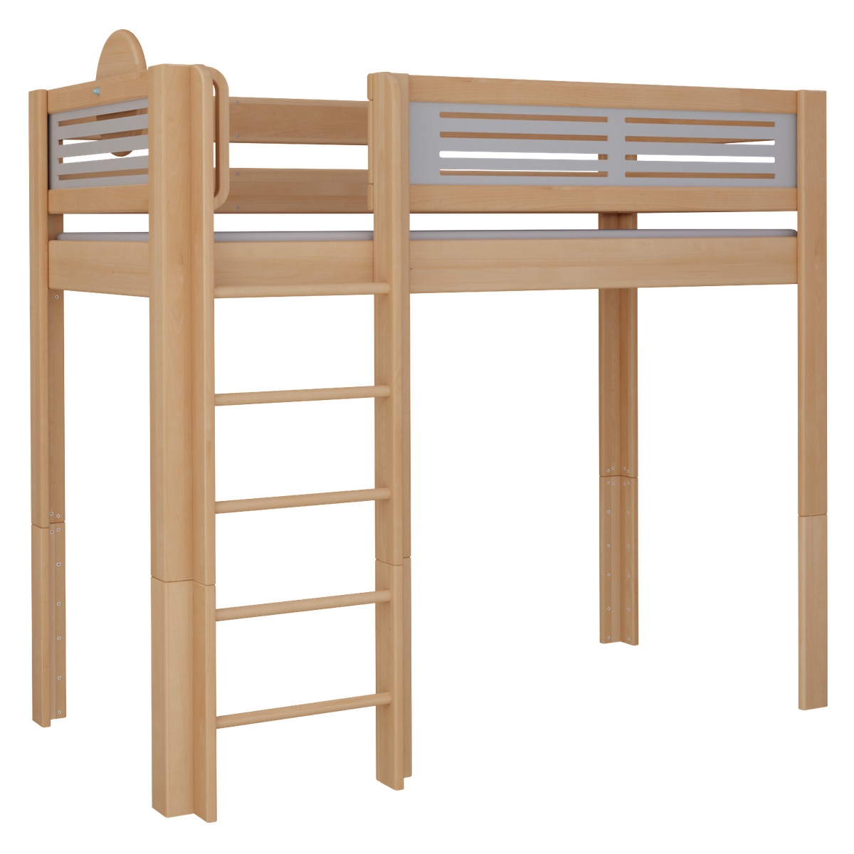 Cama Tatü alta DELUXE de Breuyn natural-gris