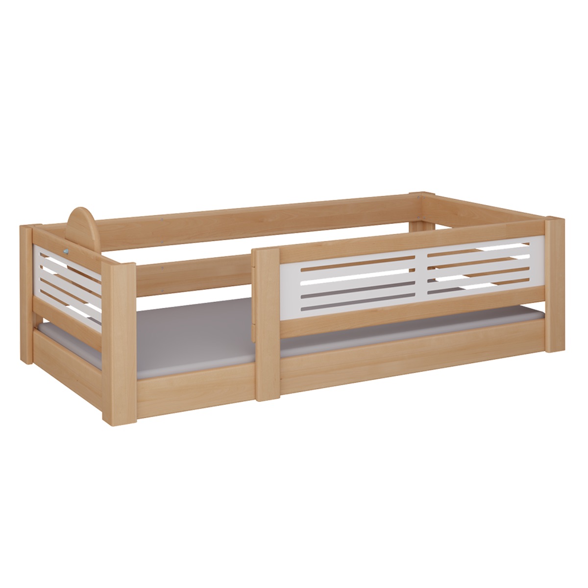 Cama Tatü baja DELUXE de Breuyn natural-blanqueada