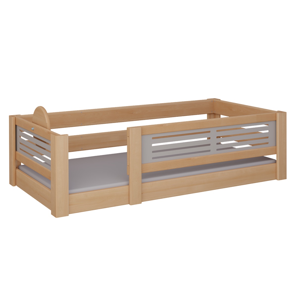 Cama Tatü baja DELUXE de Breuyn natural-gris