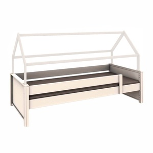 Cama-techo casa KASVA haya lacado blanco