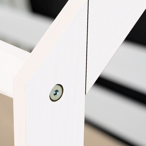 Cama-techo casa KASVA haya lacado blanco