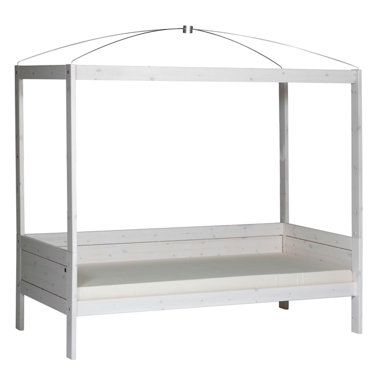 Cama techo-cúpula 90x200cm Lifetime blanqueado