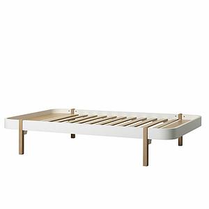 Cama tumbona 120cm WOOD Oliver Furniture blanco-roble