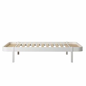 Cama tumbona 120cm WOOD Oliver Furniture blanco