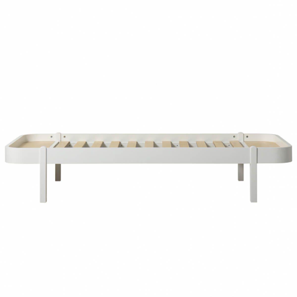 Cama tumbona 90cm WOOD Oliver Furniture blanco