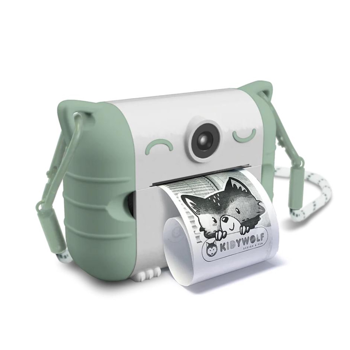 Cámara de impresión térmica KIDYPRINT Kidywolf Green