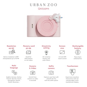 Cámara digital URBAN ZOO Zoofamily Unicorn