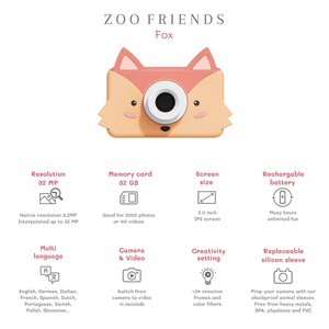 Cámara digital ZOO FRIENDS Zoofamily Fox