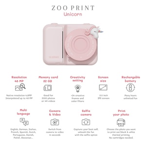 Cámara digital ZOO PRINTS Zoofamily Unicorn