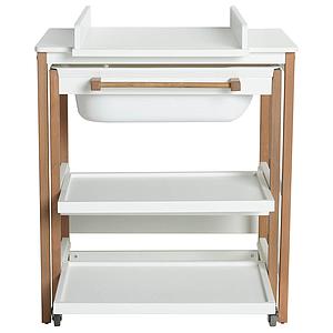 Cambiador bebé-bañera SMART Quax blanco-natural