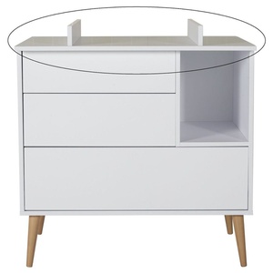 Cambiador cómoda COCOON Quax blanco hielo