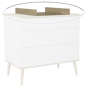 Cambiador cómoda FLOW Quax blanco-roble
