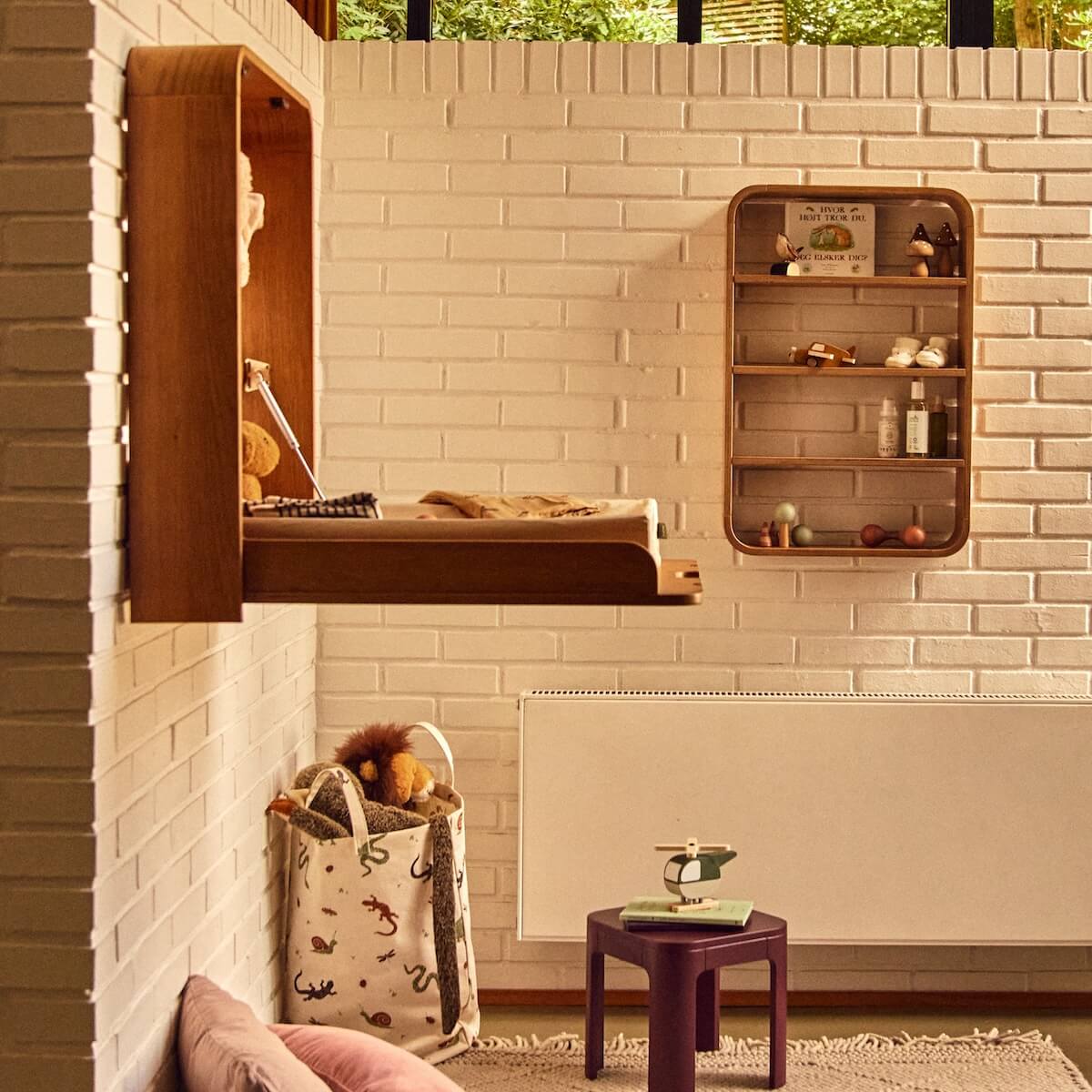 Cambiador pared NOVA Flexa roble