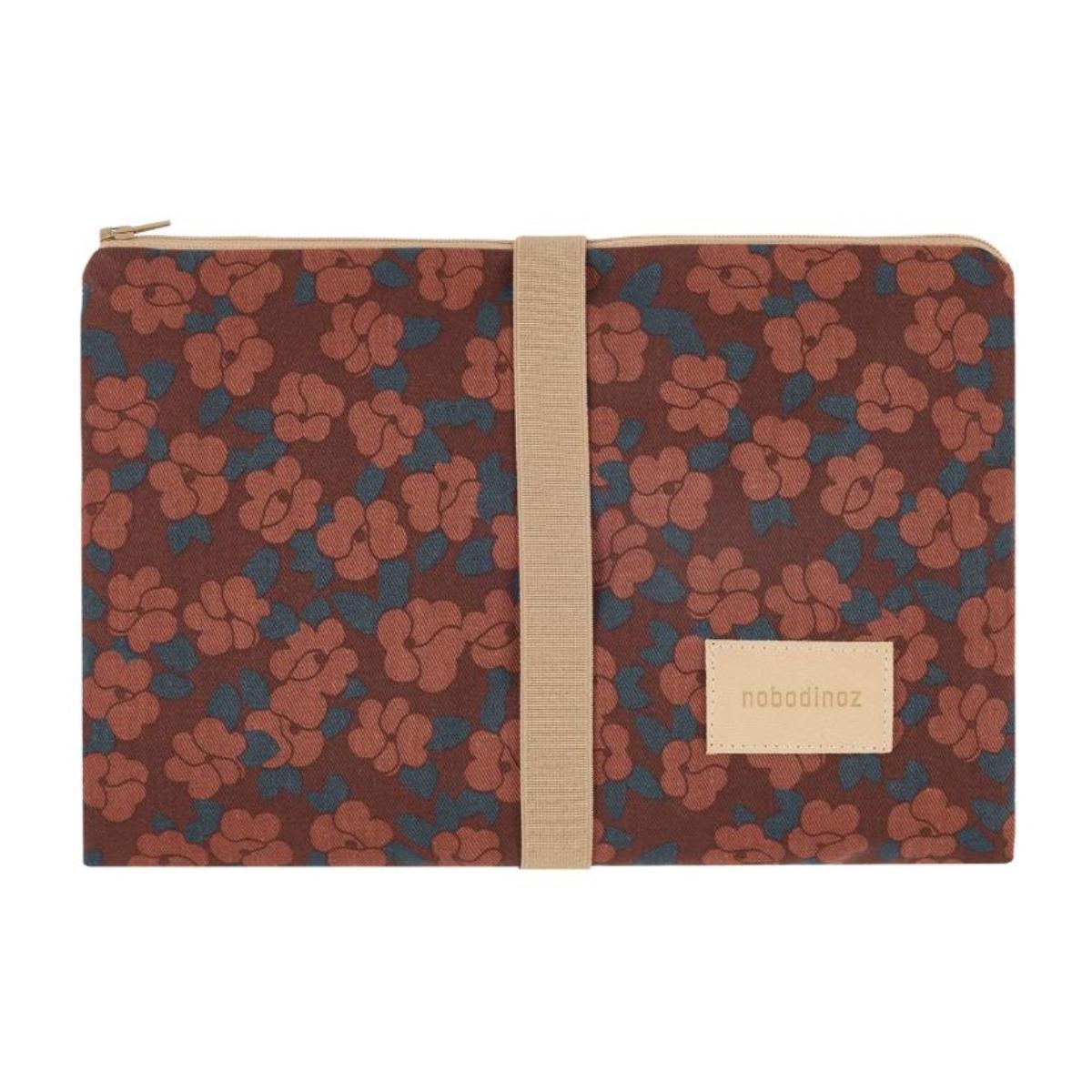 Cambiador portátil HYDE PARK Nobodinoz maroon poppies
