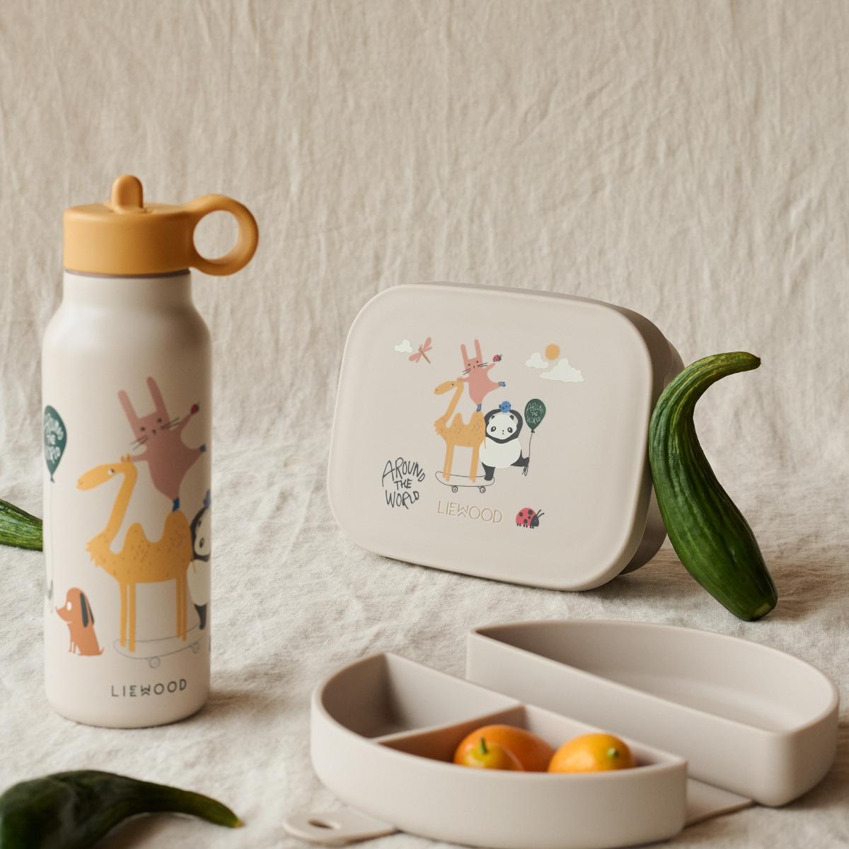 Cantimplora infantil 350ml FALK Liewood Around the world sandy