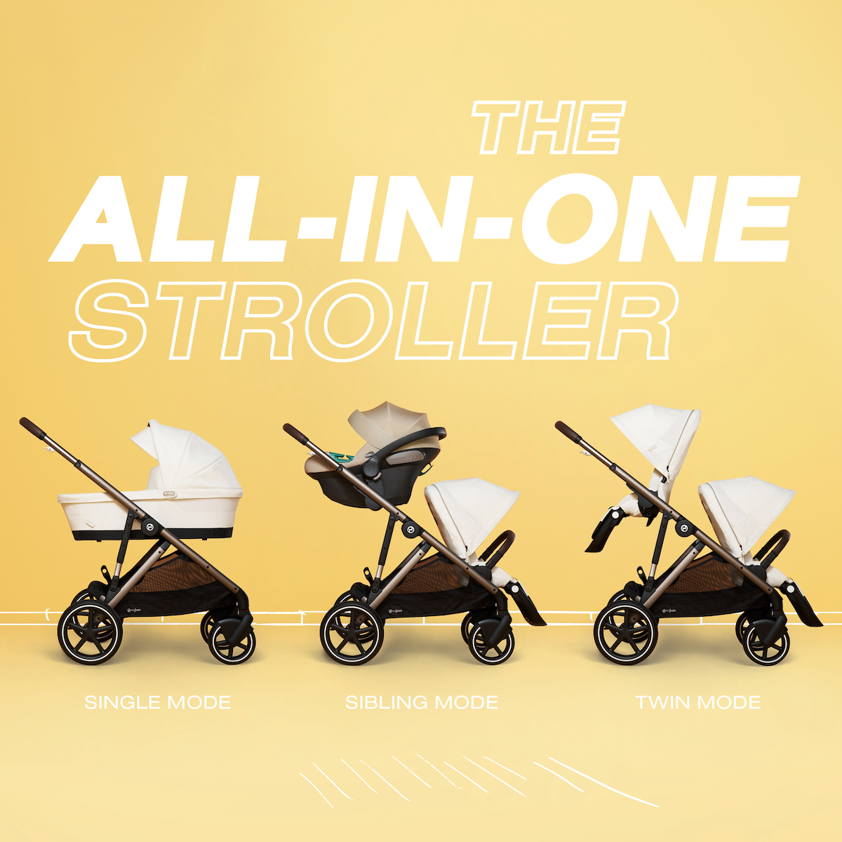 Capazo GAZELLE S Cybex Moon black