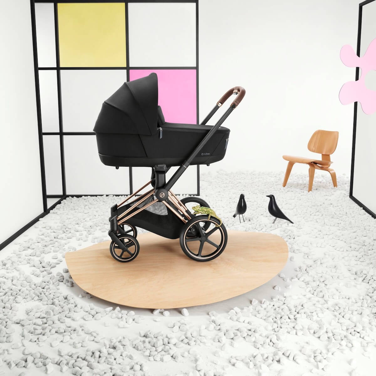 Capazo Lux PRIAM Cybex sepia black