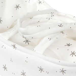 Capazo muñecas 26cm STARS blanco