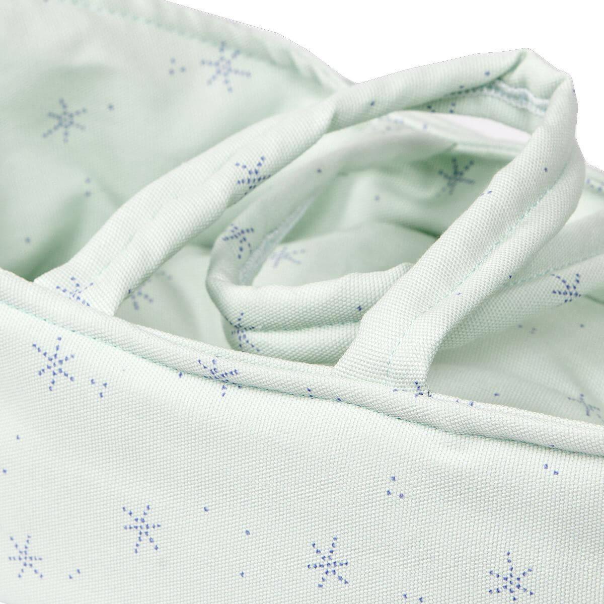 Capazo muñecas 26cm STARS verde