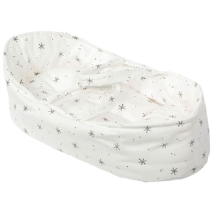 Capazo muñecas 36cm STARS blanco