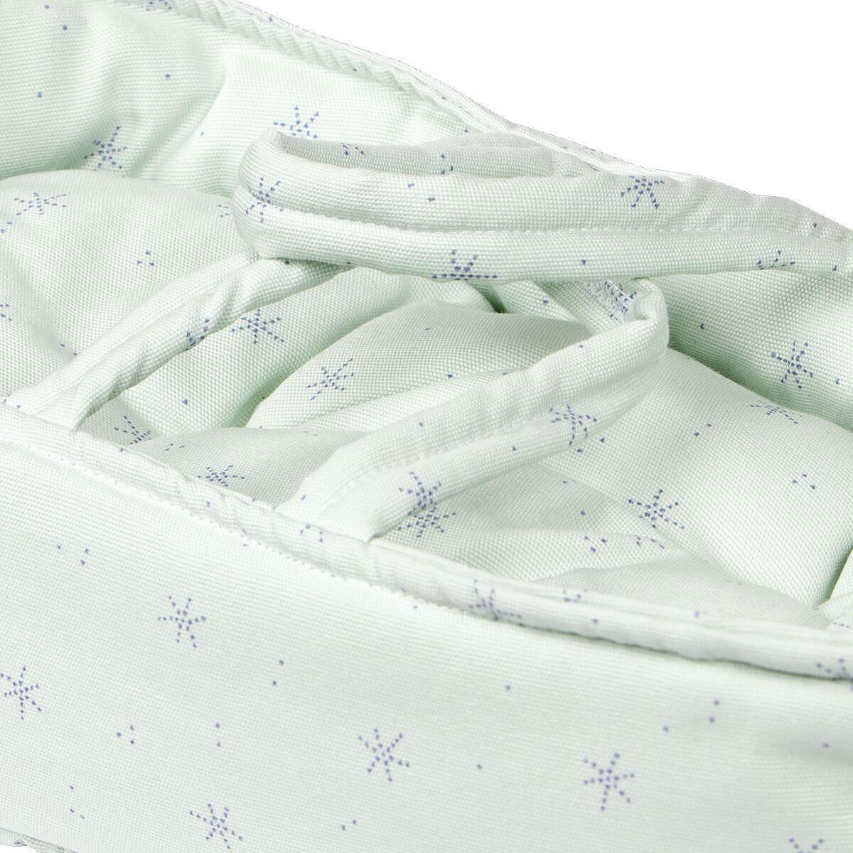 Capazo muñecas 36cm STARS verde
