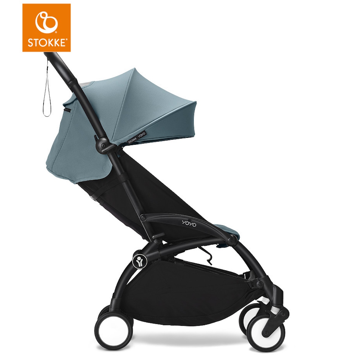 Carrito 6+ YOYO3 Stokke negro-aqua
