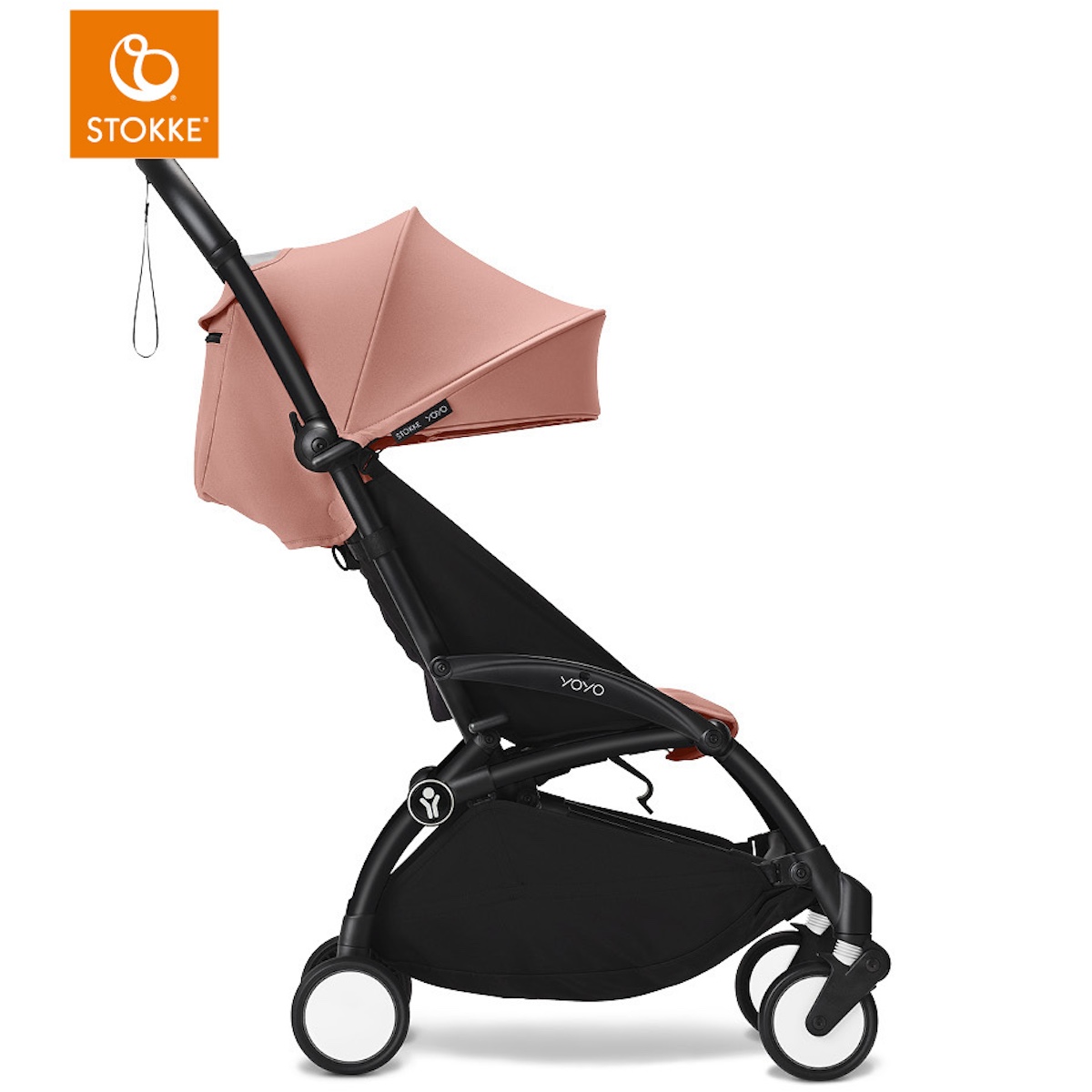 Carrito 6+ YOYO3 Stokke negro-ginger