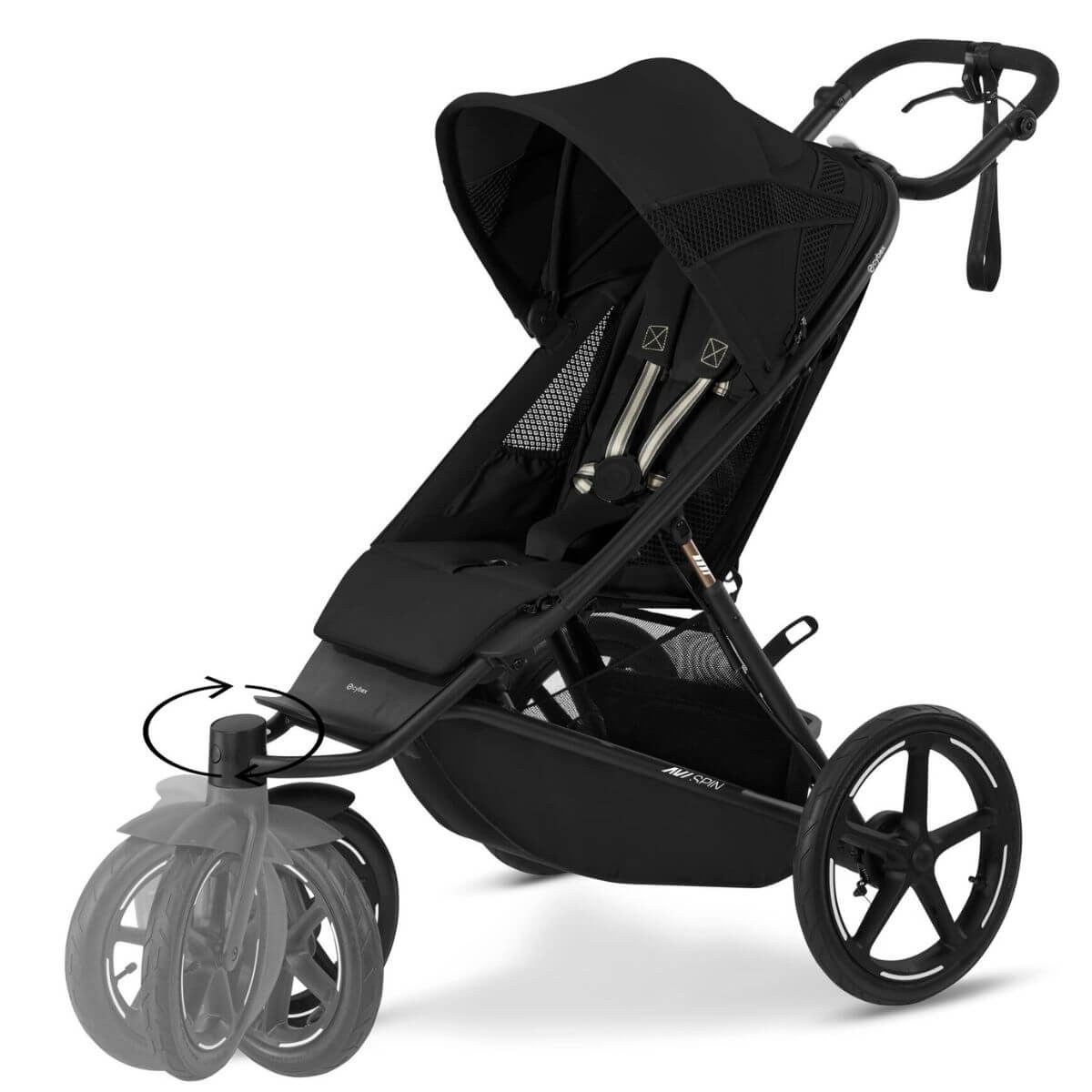 Carrito AVI SPIN Cybex black-moon black