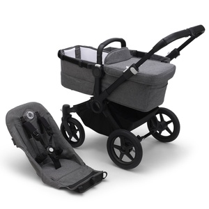 Carrito base DONKEY 5 Bugaboo negro-gris melange