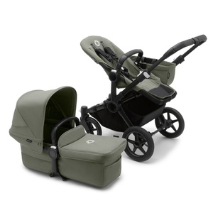 Carrito completo DONKEY 5 MONO Bugaboo negro-verde bosque