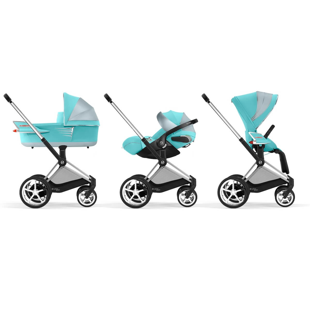 Carrito completo ePRIAM Cybex Jeremy Scott Car light blue