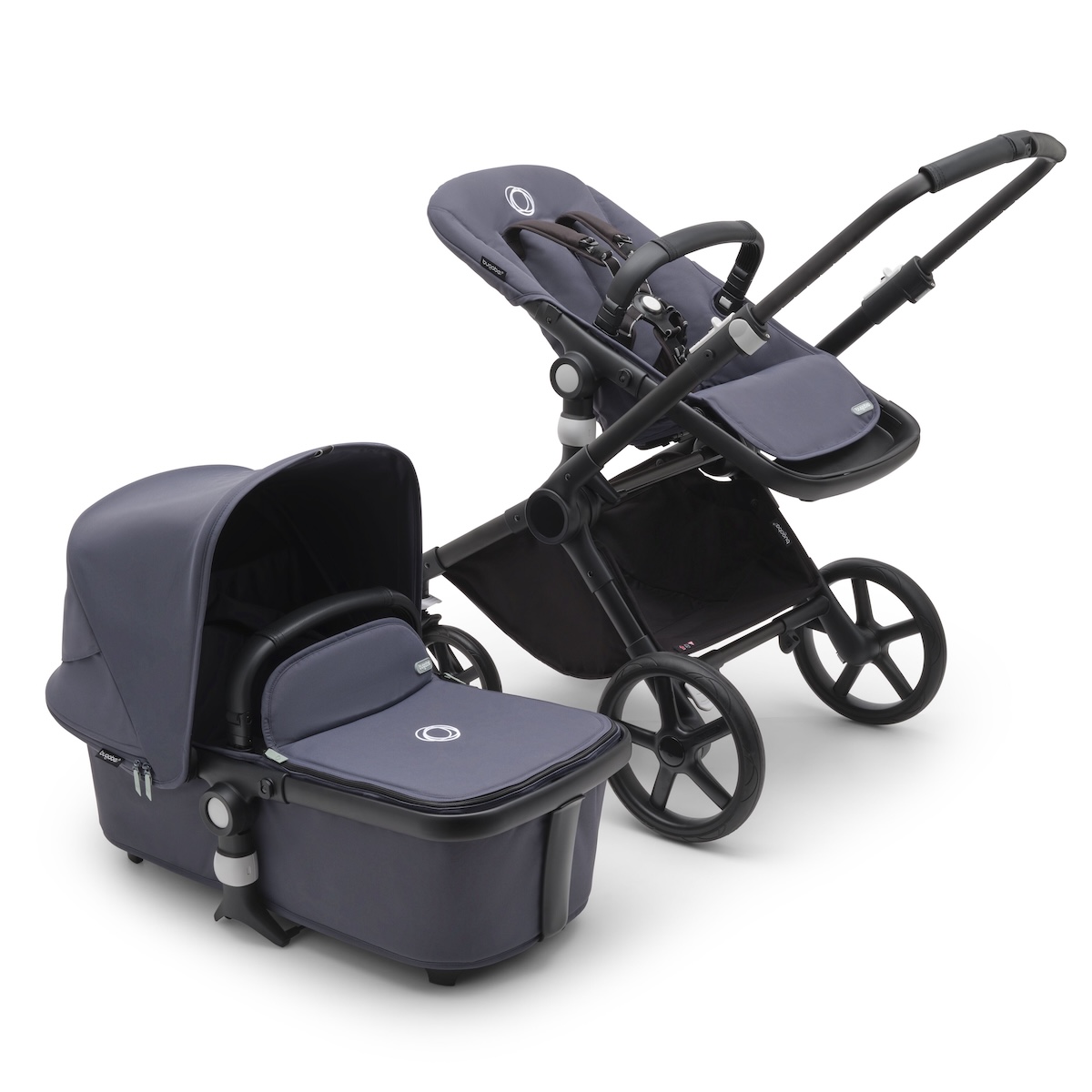 Carrito completo FOX CUB Bugaboo negro-stormy blue