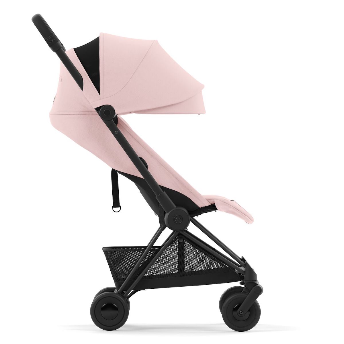 Carrito COYA Cybex matt black-Peach pink