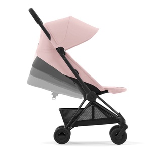 Carrito COYA Cybex matt black-Peach pink