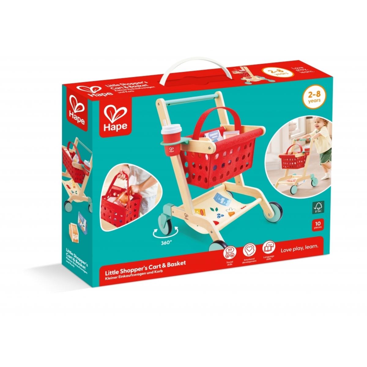 Carrito de compras de madera Hape