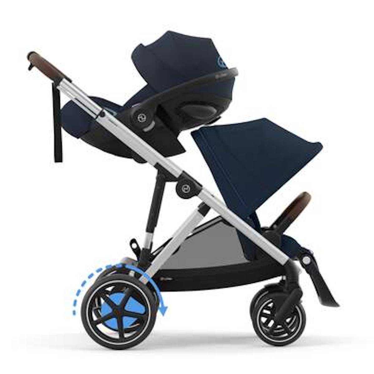 Carrito e-GAZELLE S Cybex silver-Ocean blue