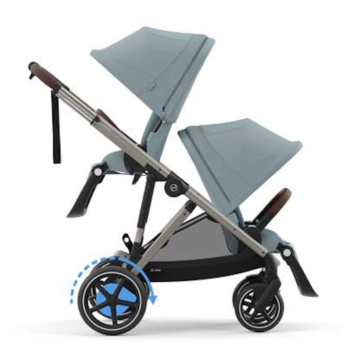Carrito e-GAZELLE S Cybex taupe-Stormy blue