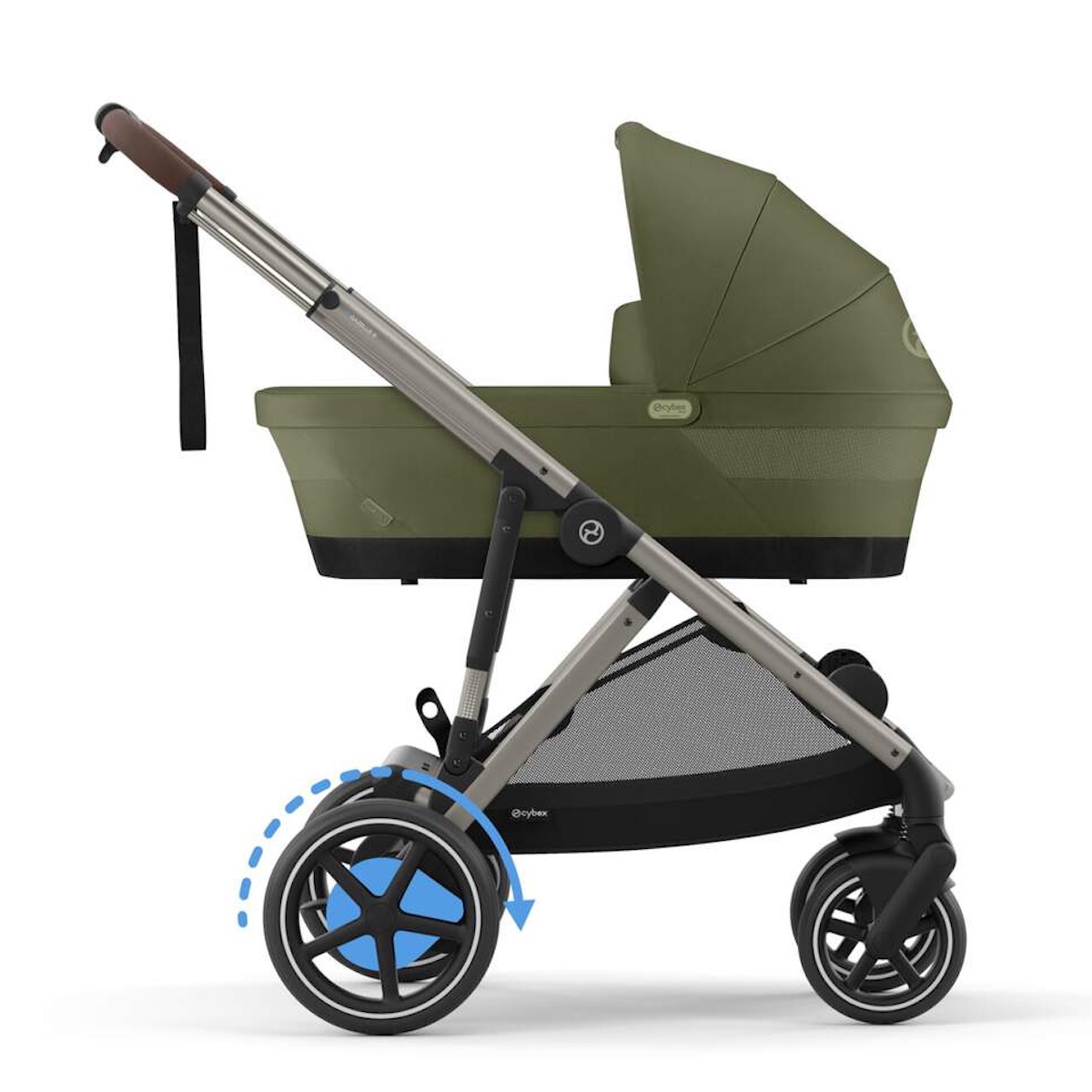 Carrito eGAZELLE S Cybex taupe-moss green