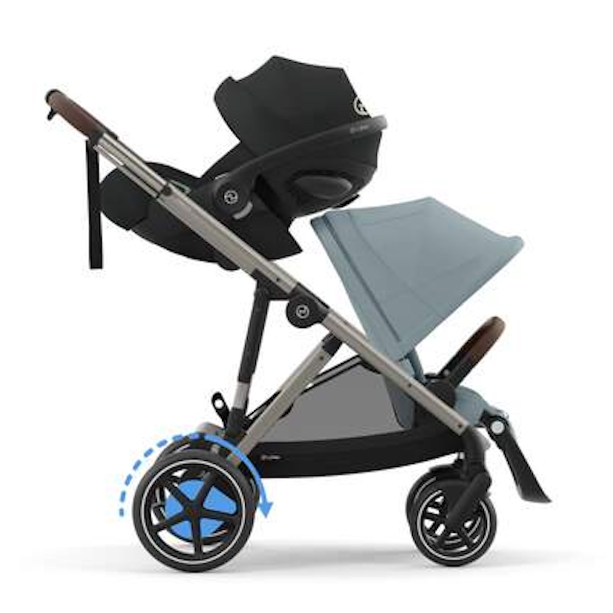 Carrito eGAZELLE S Cybex taupe-Stormy blue