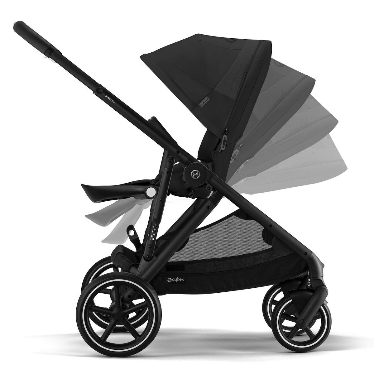 Carrito GAZELLE S Cybex black-Moon black