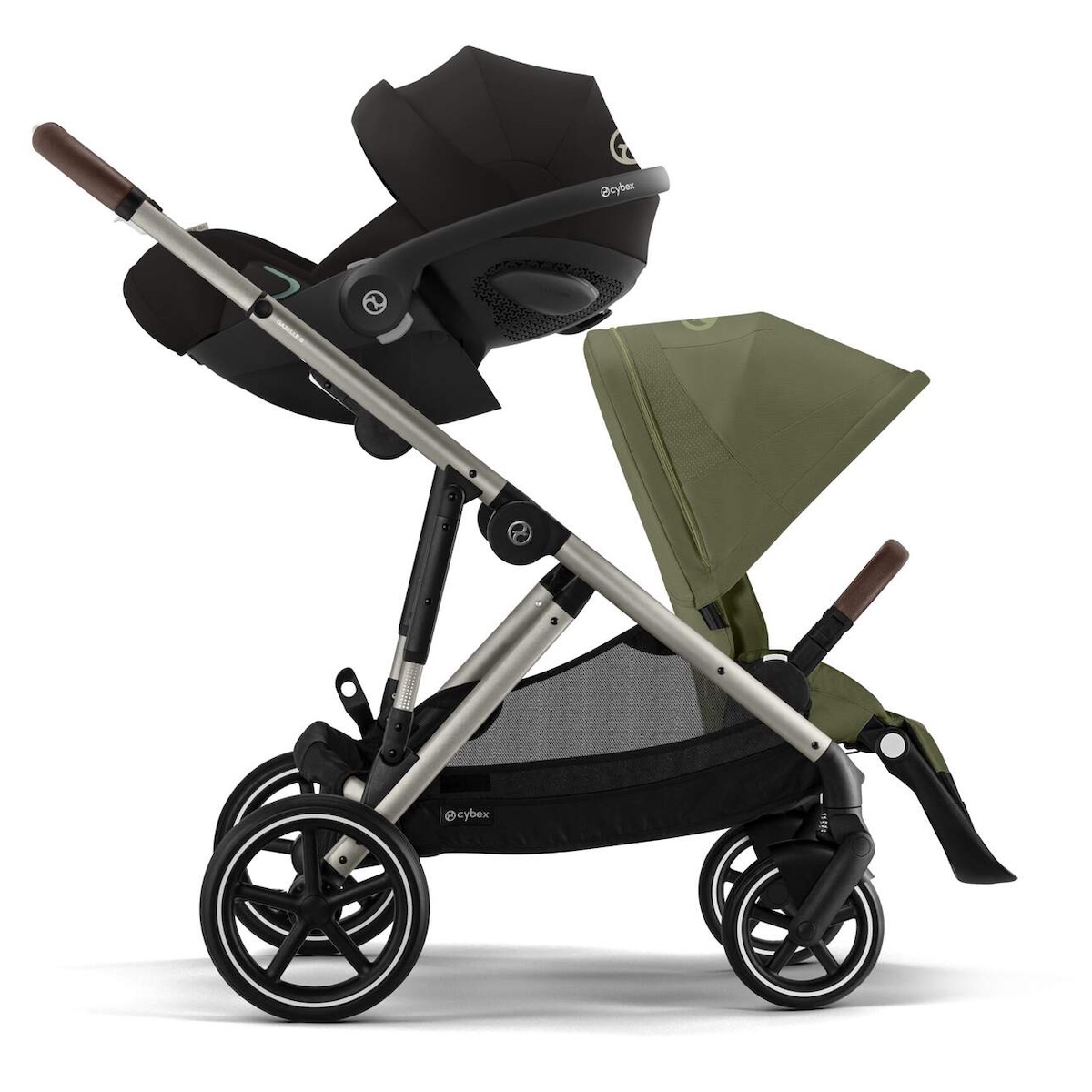 Carrito GAZELLE S Cybex taupe-moss green