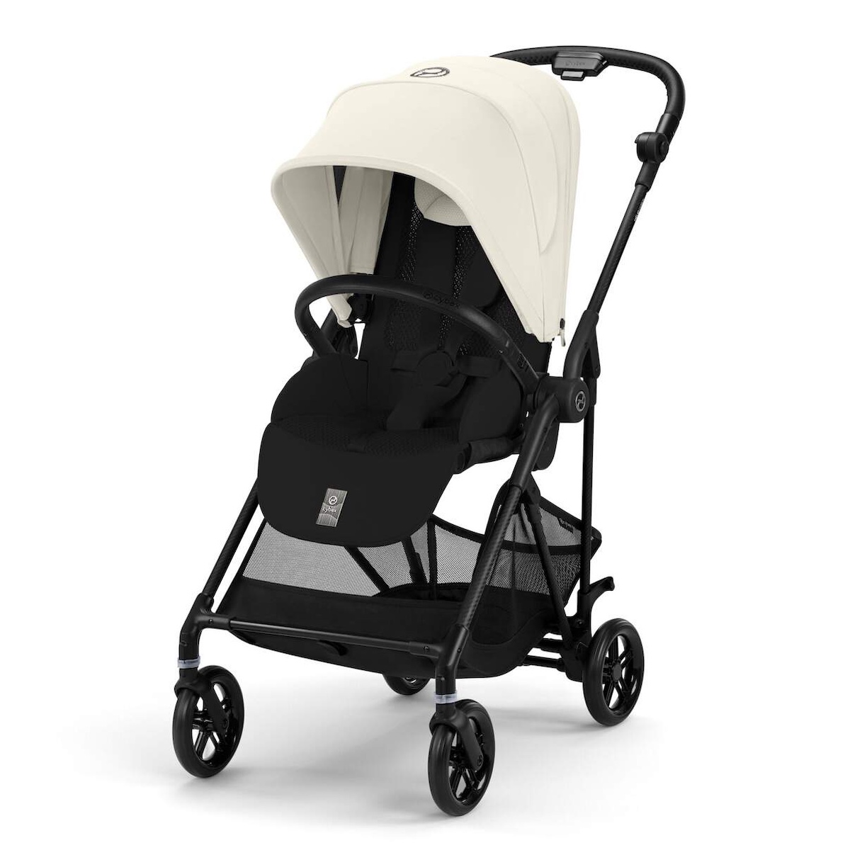Carrito MELIO Carbon Cybex canvas white