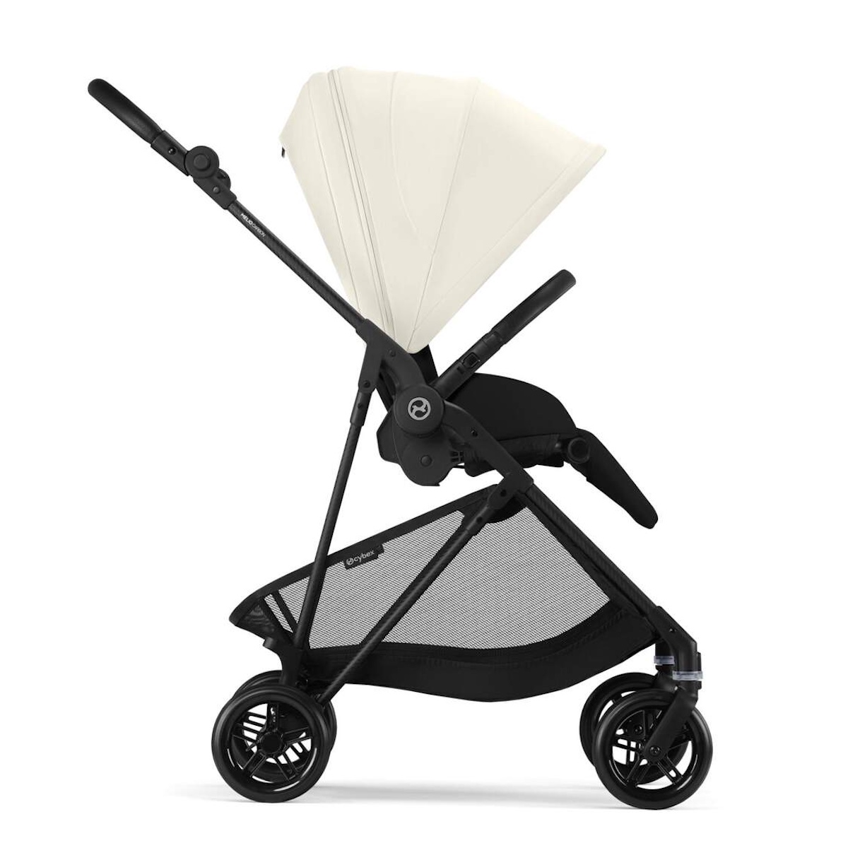 Carrito MELIO Carbon Cybex canvas white