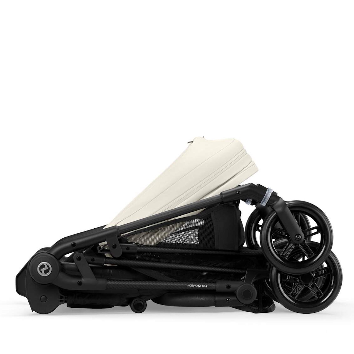 Carrito MELIO Carbon Cybex canvas white