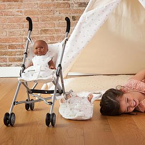Carrito muñecas STARS blanco