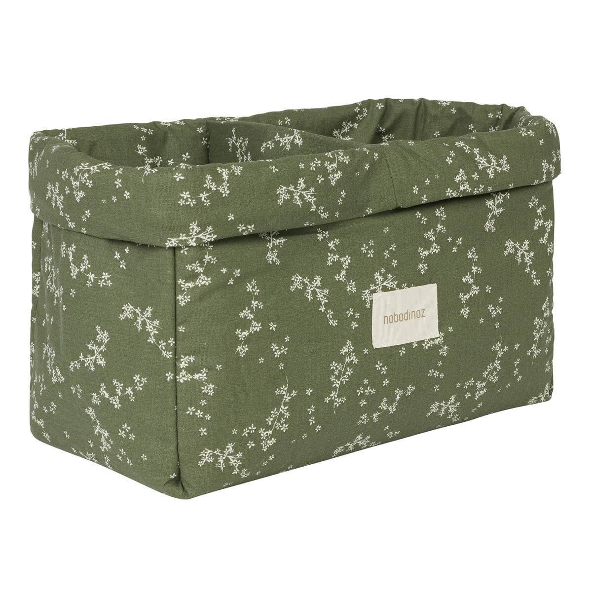 Cesta 2 compartimentos STORIES Nobodinoz green jasmine