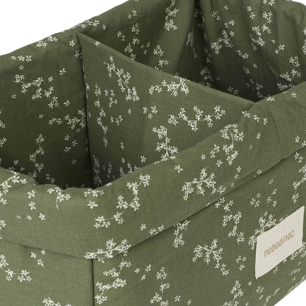 Cesta 2 compartimentos STORIES Nobodinoz green jasmine