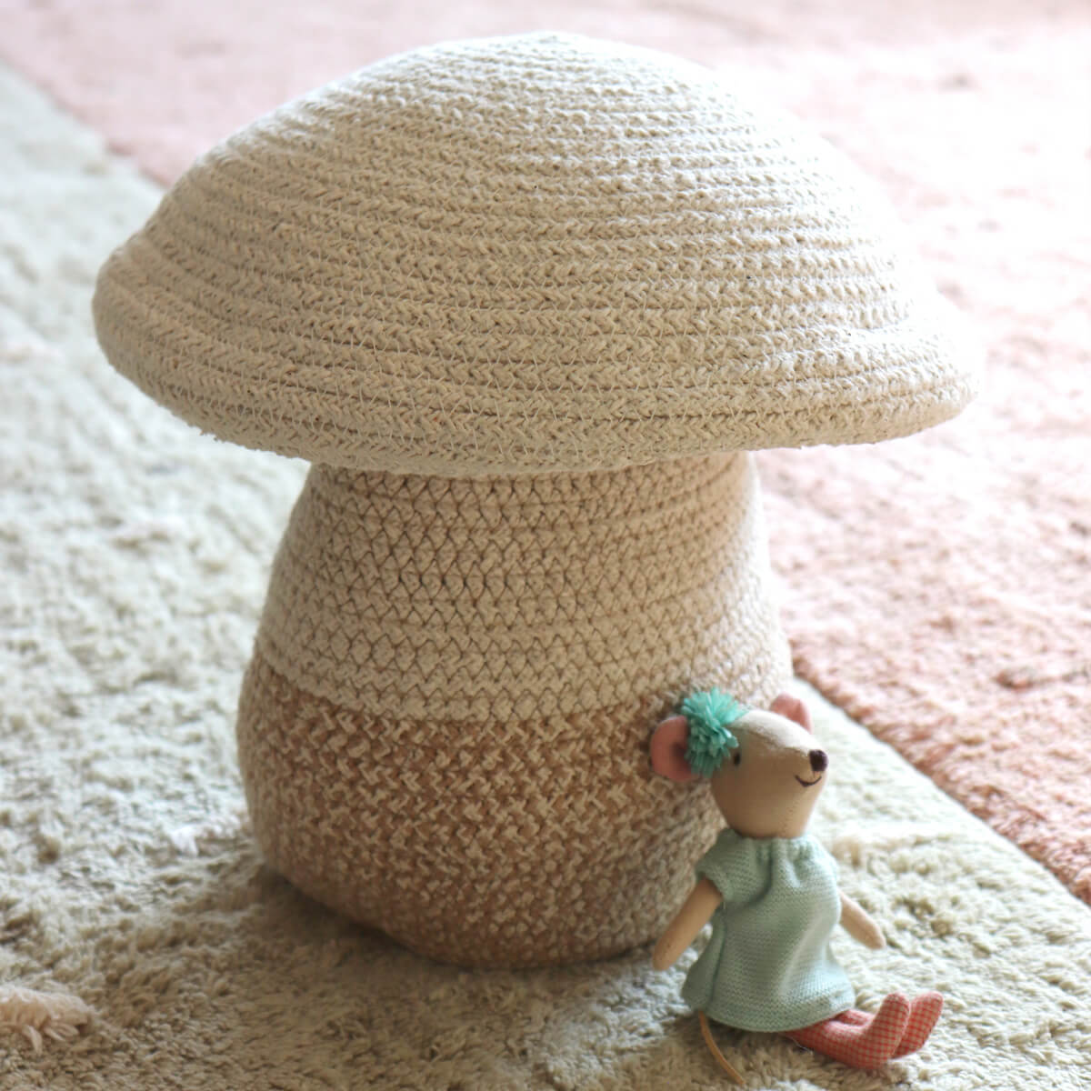 Cesta almacenamiento 23x27cm BABY MUSHROOM Lorena Canals