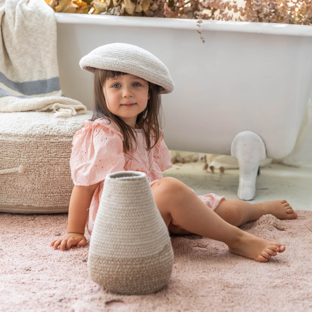 Cesta almacenamiento 23x27cm BABY MUSHROOM Lorena Canals